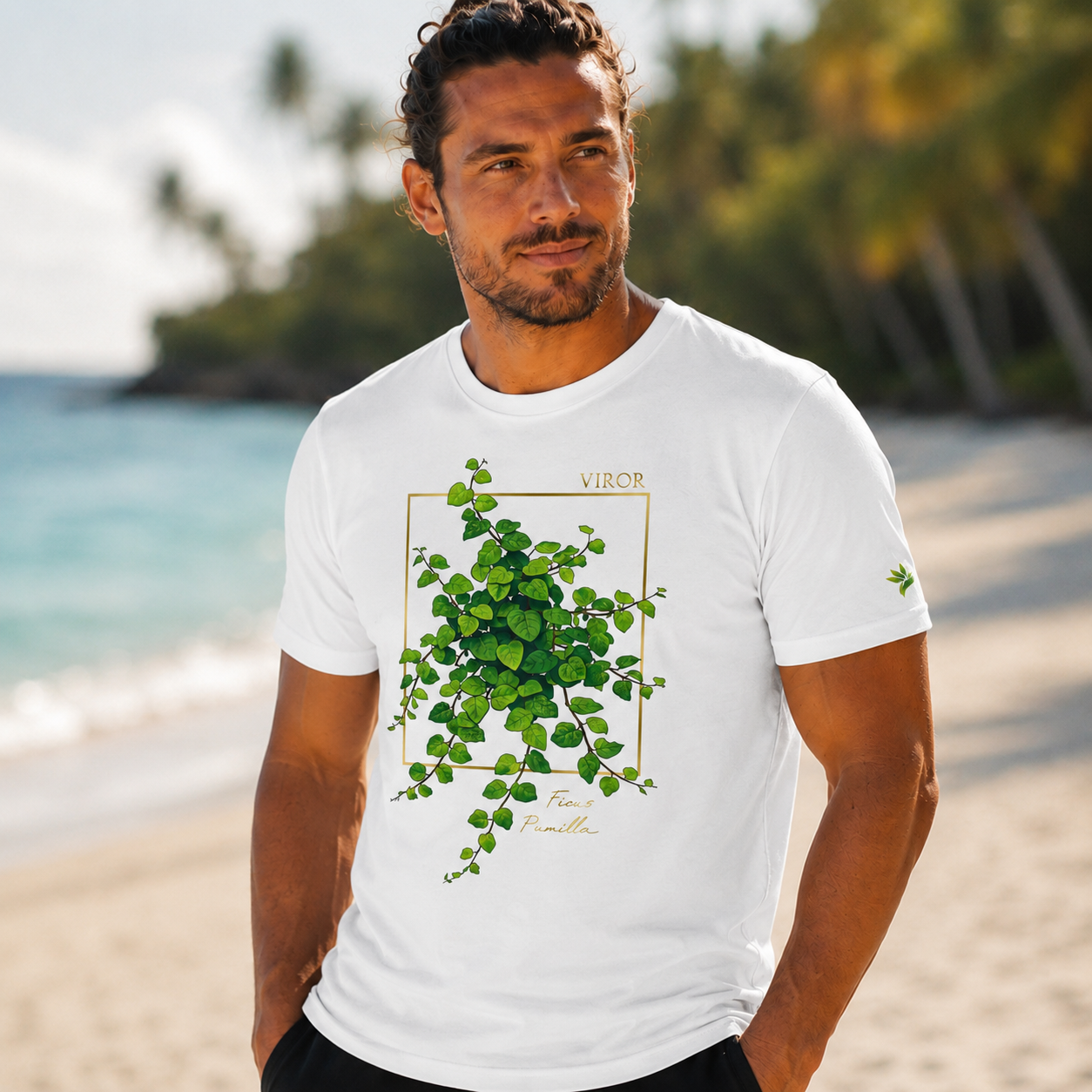 T-shirt "Ficus Pumilla" – Coton Bio & Art Botanique