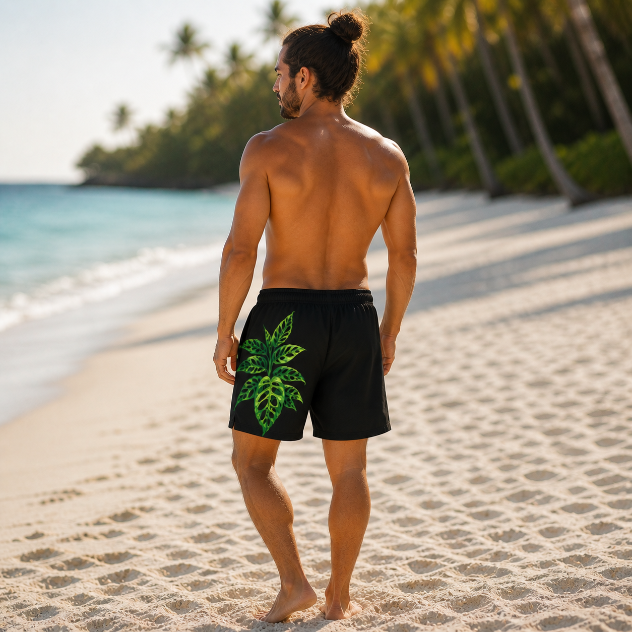 Short de Bain recyclé "Obliqua Peru" – Bain Tropicale
