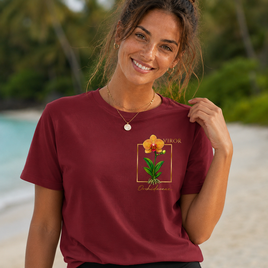 T-shirt "Orchidaceae" – Coton Bio & Baby Plant