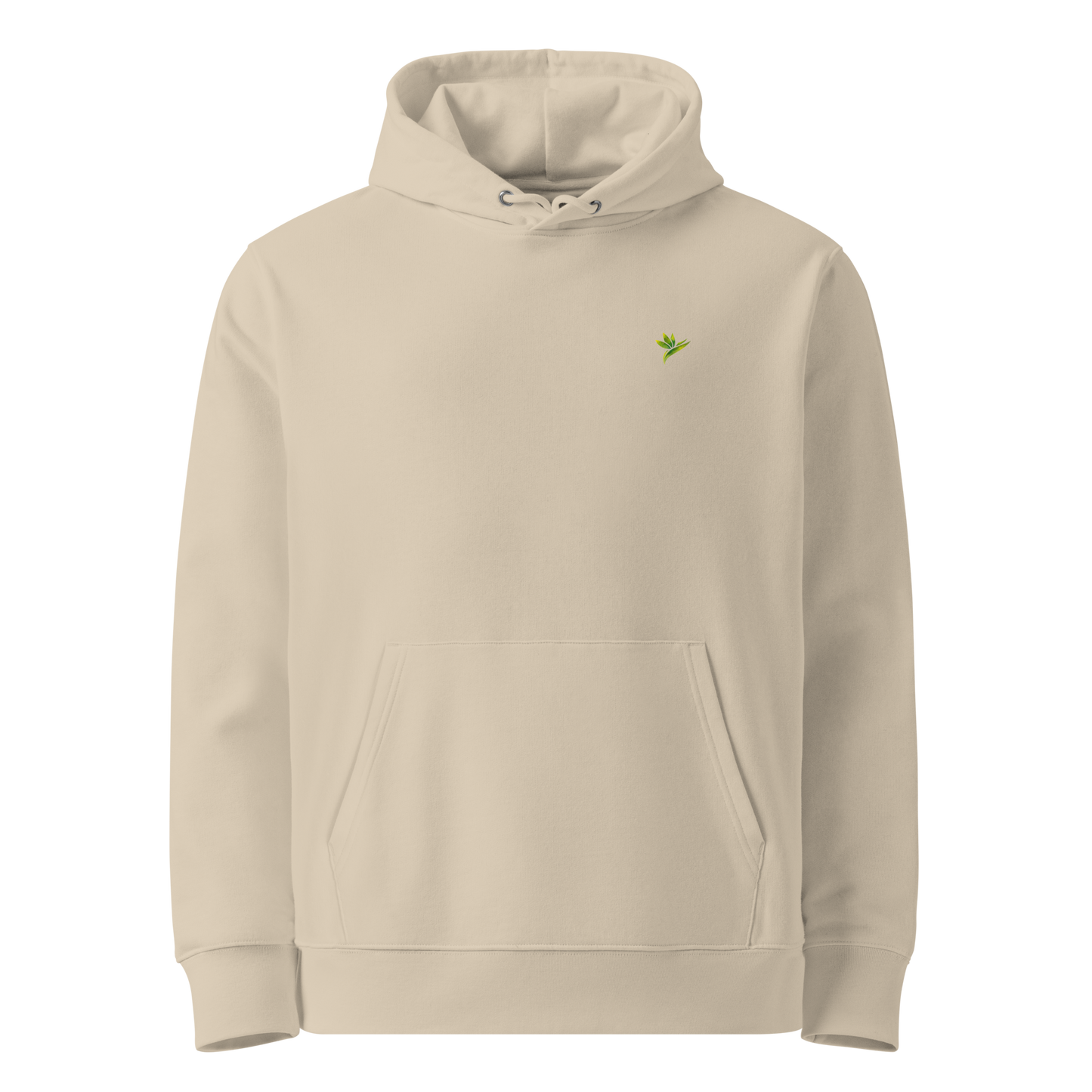 Hoodie ivoire en coton bio avec illustration de plante rare monstera obliqua peru par Viror