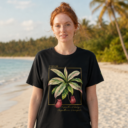 T-shirt "Nepenthes Viking x Ampullaria Variegata" – Coton Bio & Art Botanique
