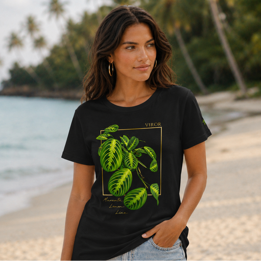 T-shirt "Maranta Lemon Lime" – Coton Bio & Art Botanique